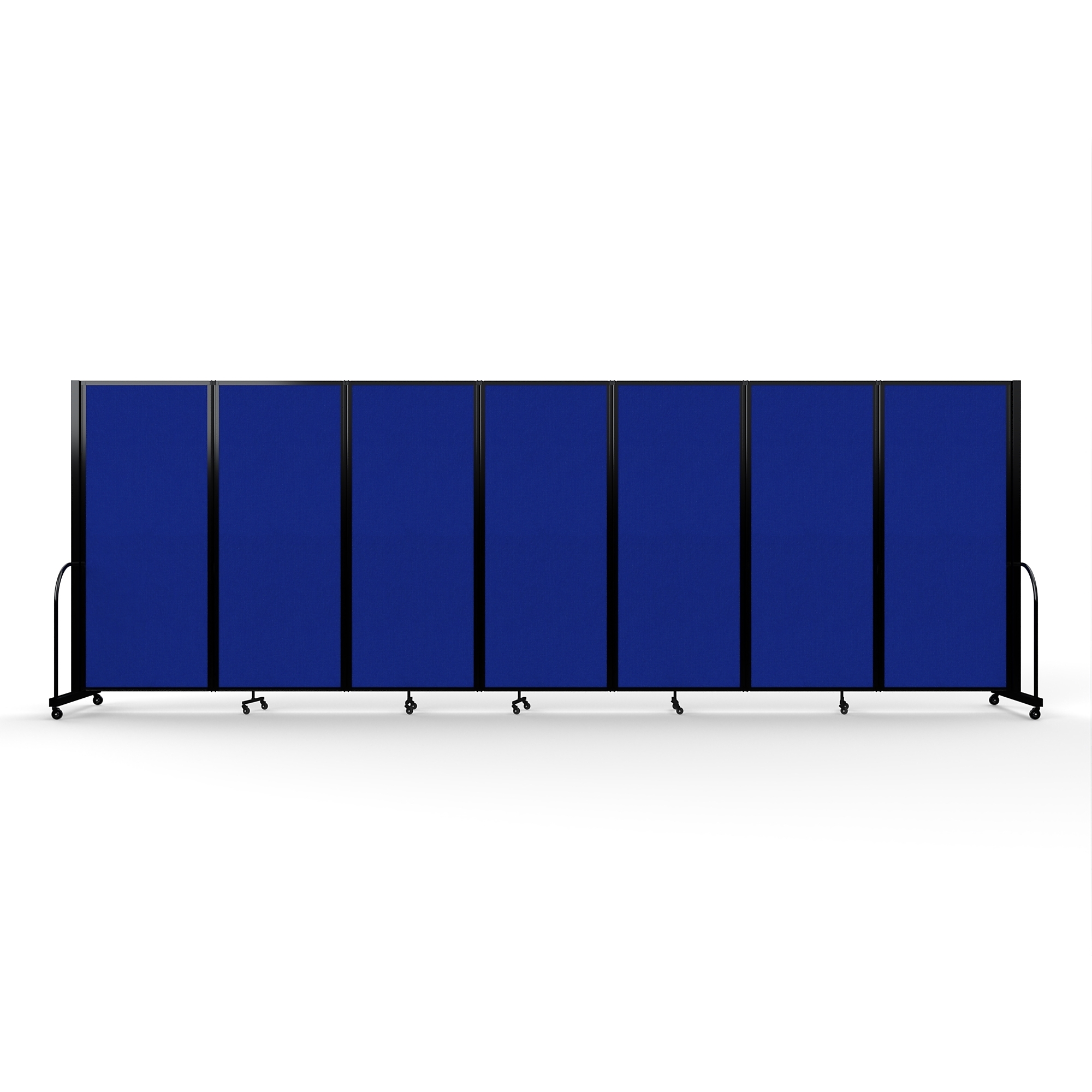 Screenflex Full Motion Divider — 6ft. 10in. x 19ft. 7in., Black Frame, Royal Blue, Model# FSH-6107-B-RYB